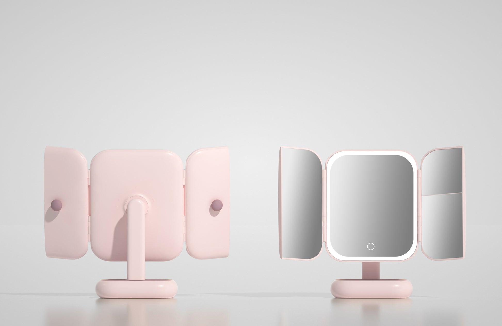 DOCO LAB Battery capacity: 2500mAh, middle mirror lamp bead three-color temperature, one-button touch control, long press stepless dimming, with a 2x mirror, a 5x mirror,