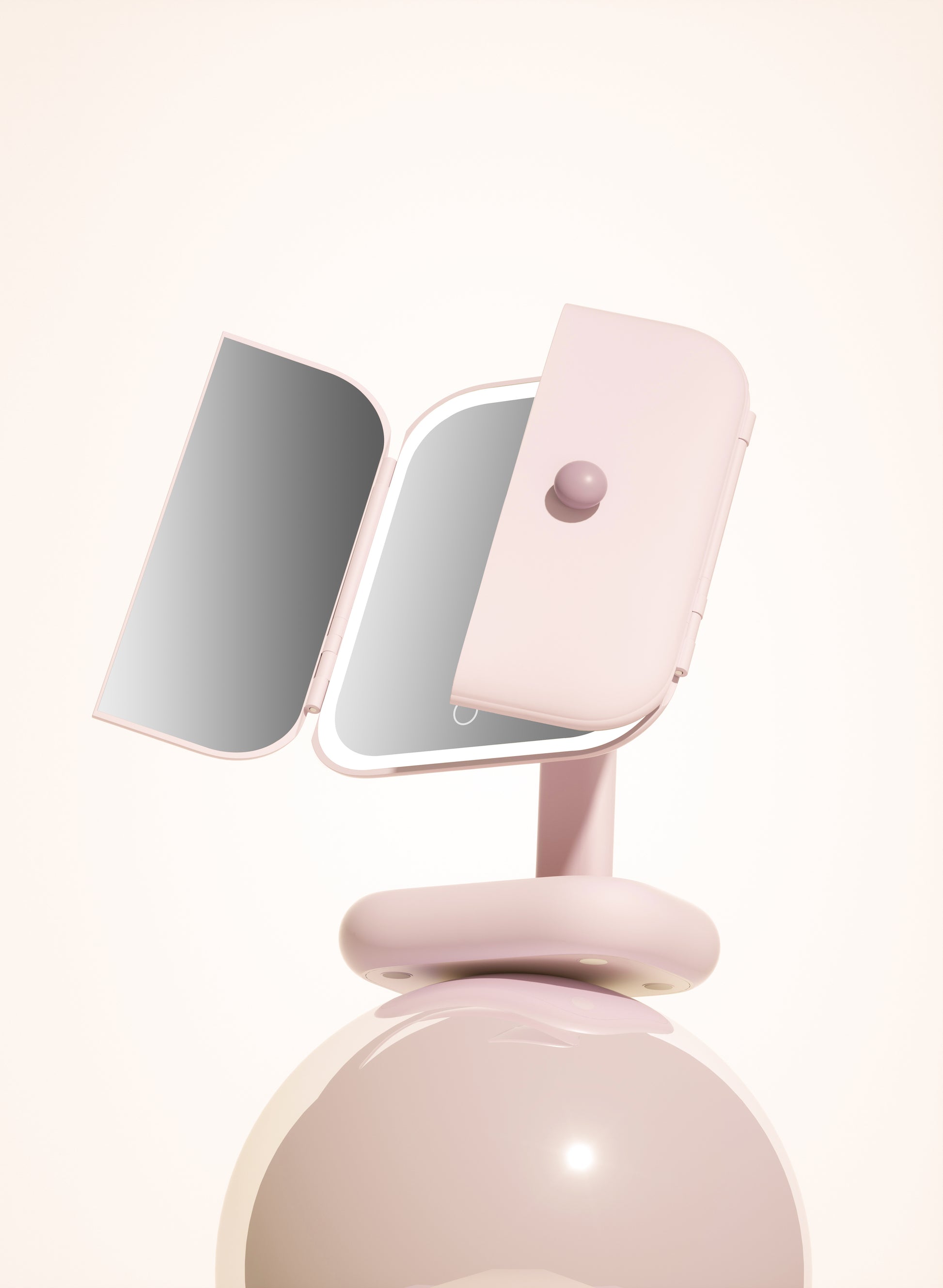 DOCO LAB Battery capacity: 2500mAh, middle mirror lamp bead three-color temperature, one-button touch control, long press stepless dimming, with a 2x mirror, a 5x mirror,